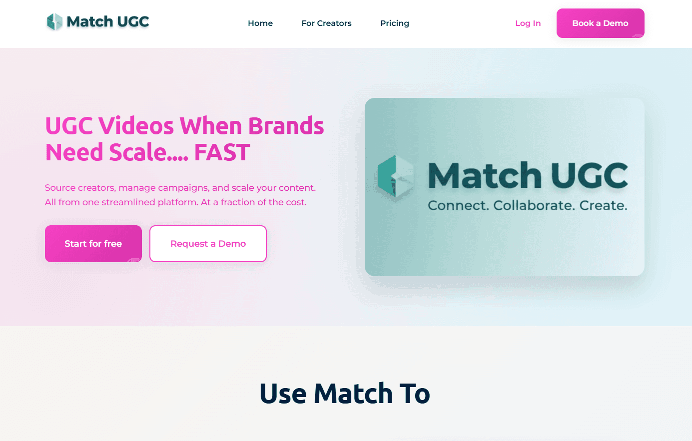 Match UGC Platform